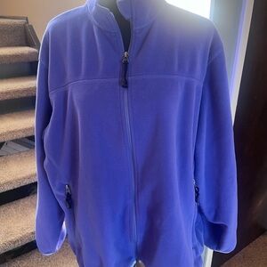 LL Bean Jacket Womens Full Zip Fleece Mock Neck Outdoor Lilac Size: 2XL